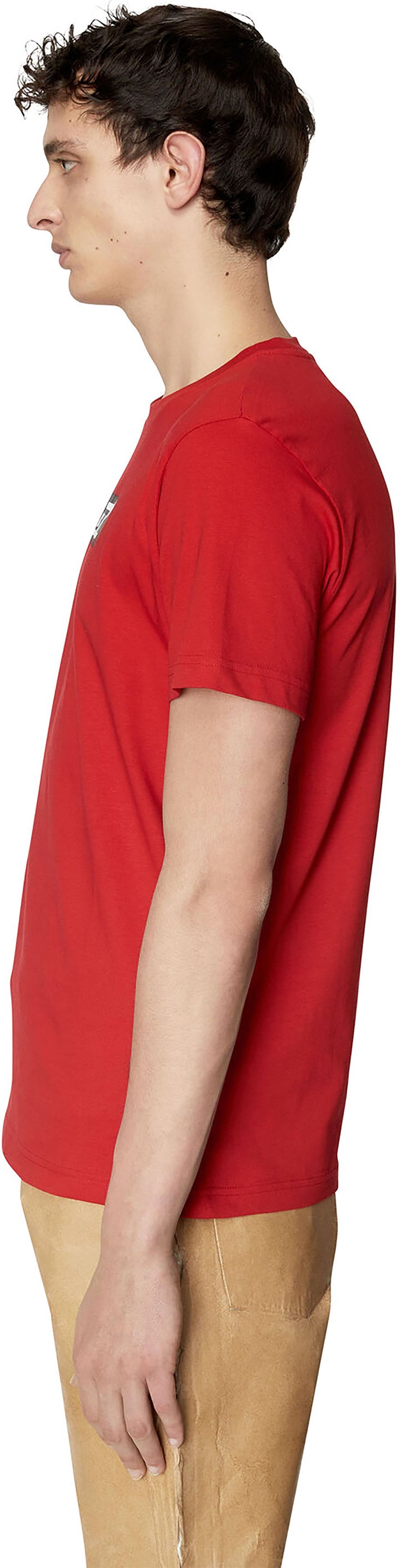 Replay T Diegor T shirt en coton avec logo pour hommes en rouge