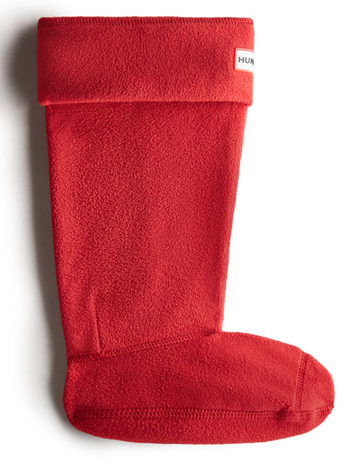 Hunter Chaussettes de bottes wellington hautes en polaire poure en rouge