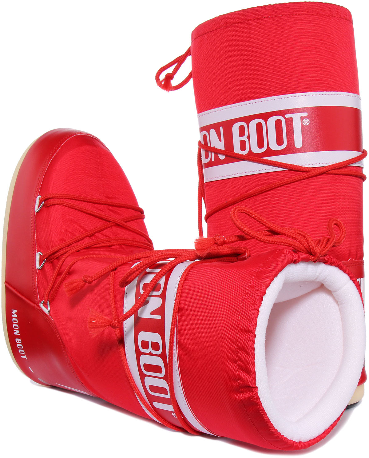 Moon Boot Nylon Moonboot In Red For Women | Tall Snow Boots
