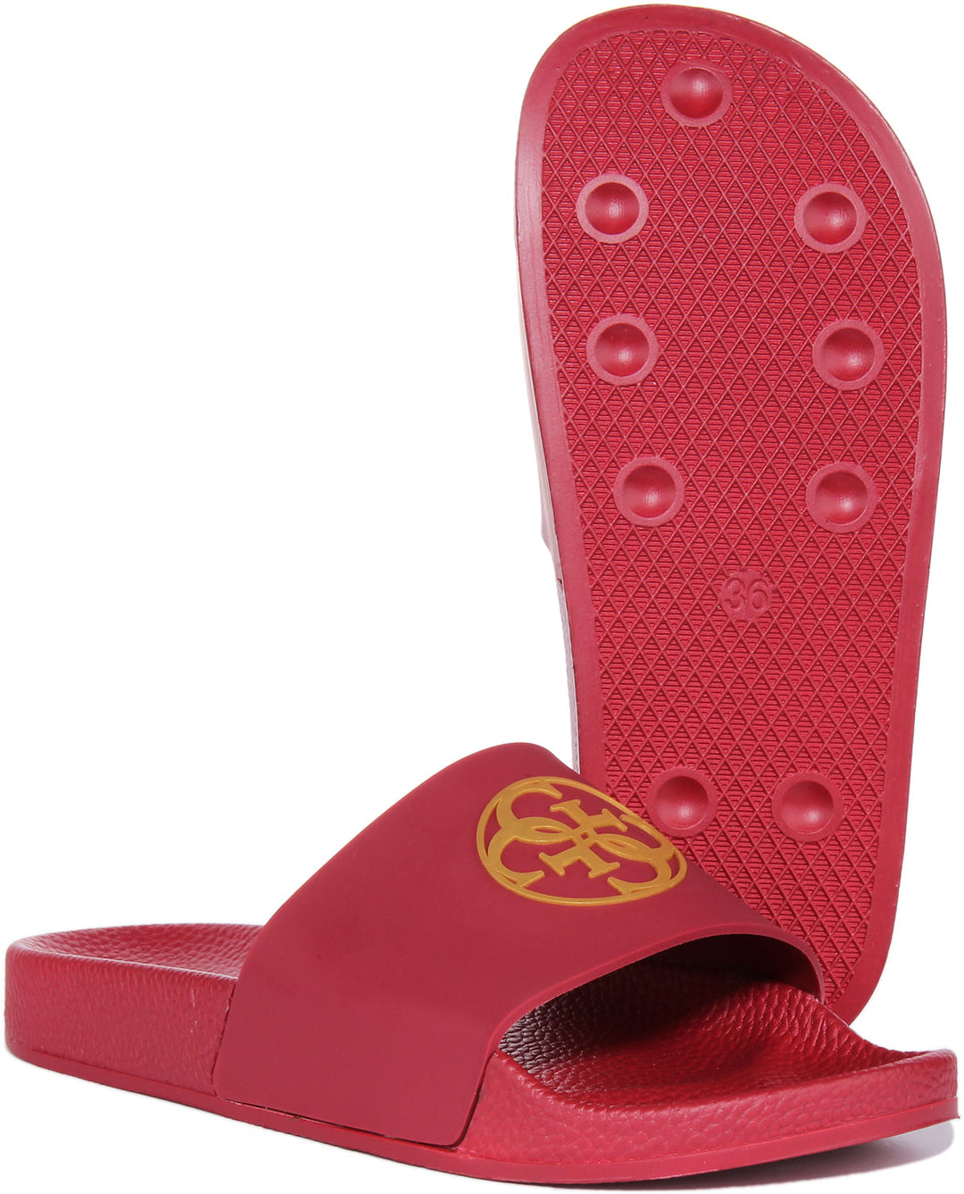 Guess Beach Slider In Red For Women