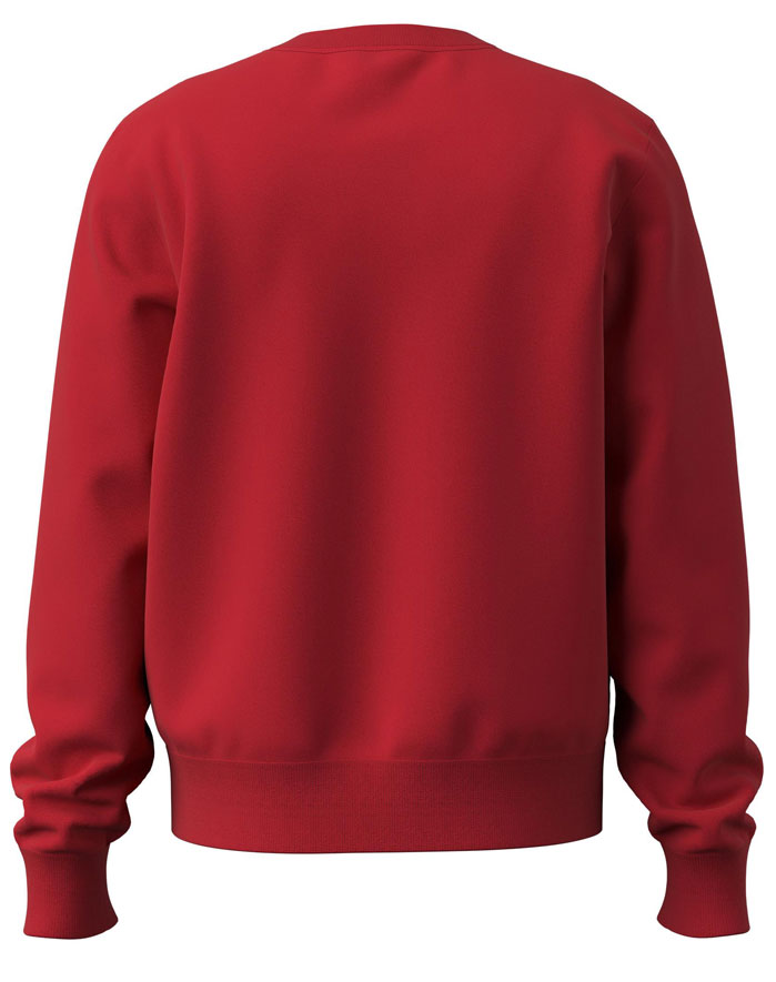 Diesel S Ginn Division Sweat shirt en coton pour hommes en rouge noir
