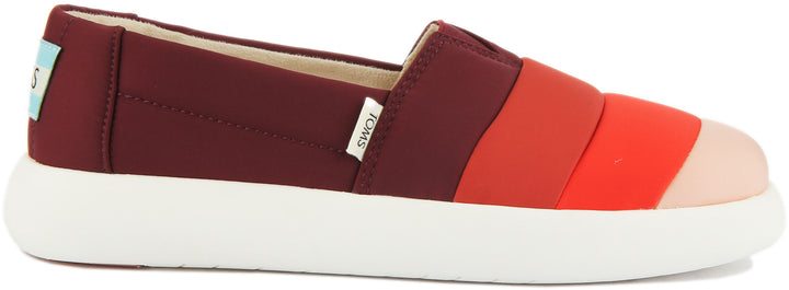 Toms Alpargata Mallow Shoes In Red Gradiant For Women