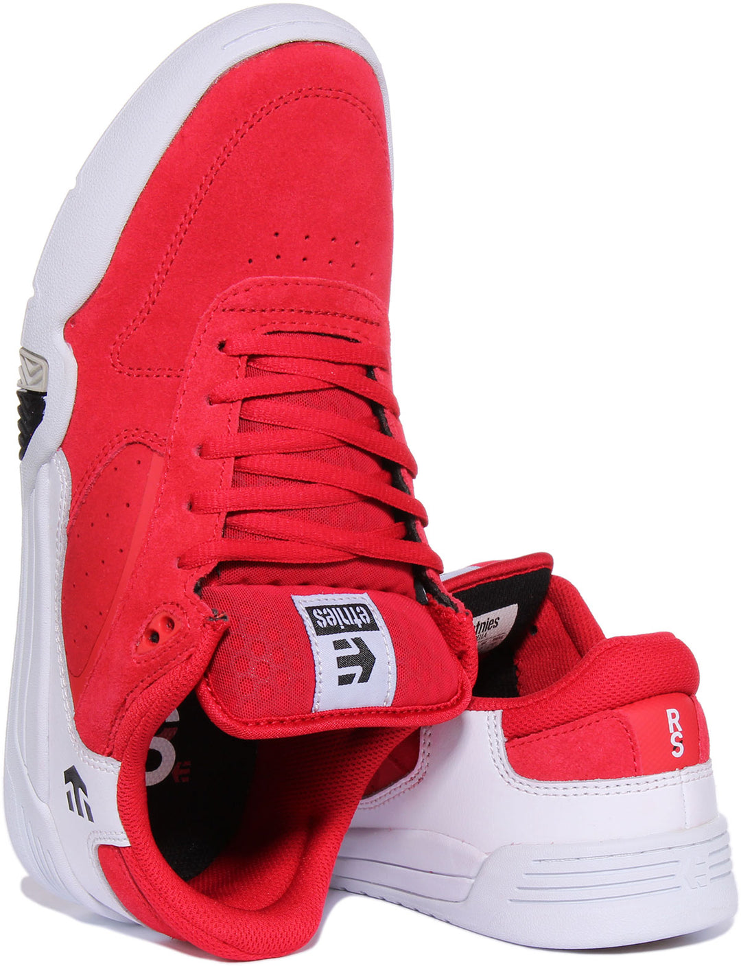 Etnies Estrella In Red White For Men Side Emblem Padded Skate