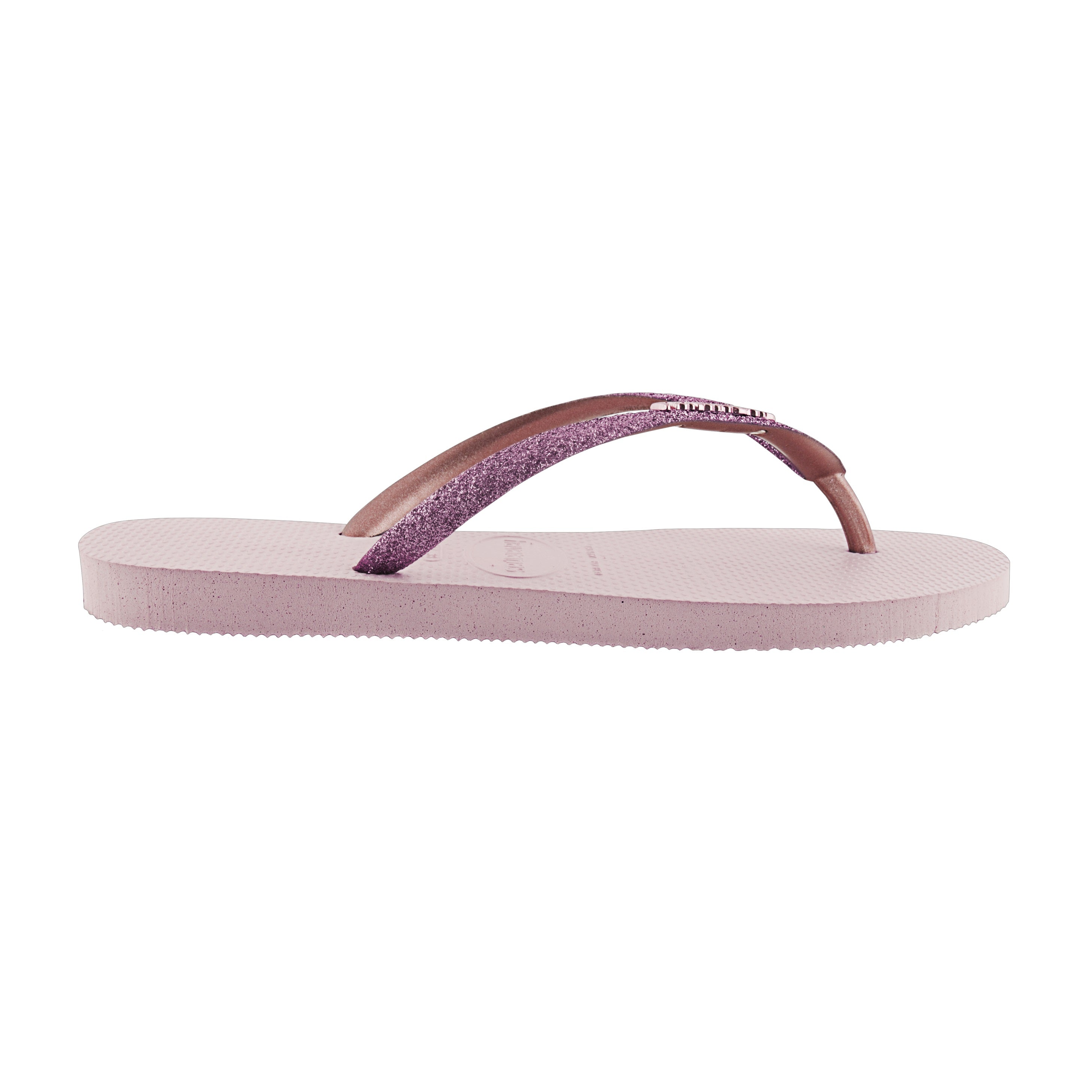 Havaianas slim glitter flip sale flops in rose gold