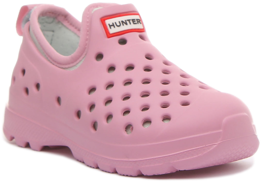 Hunter Original Zapatillas de exterior ligeras para niños en rosa