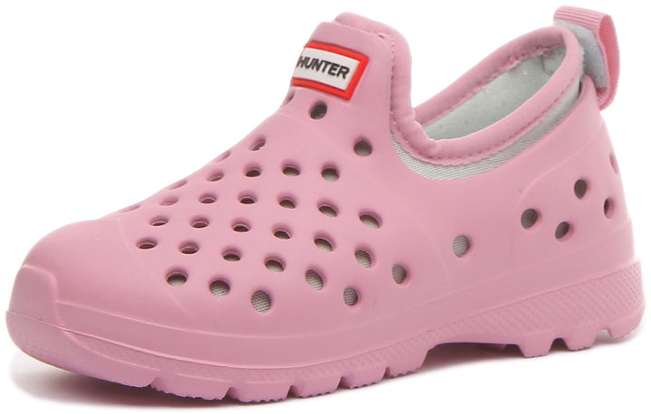 Hunter Original Zapatillas de exterior ligeras para niños en rosa