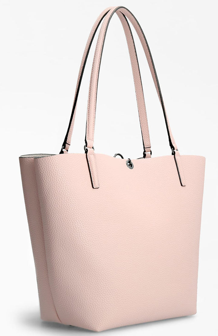 Guess Alby Frauen Synthetik Shopper Handtasche Mit Pochette Rose