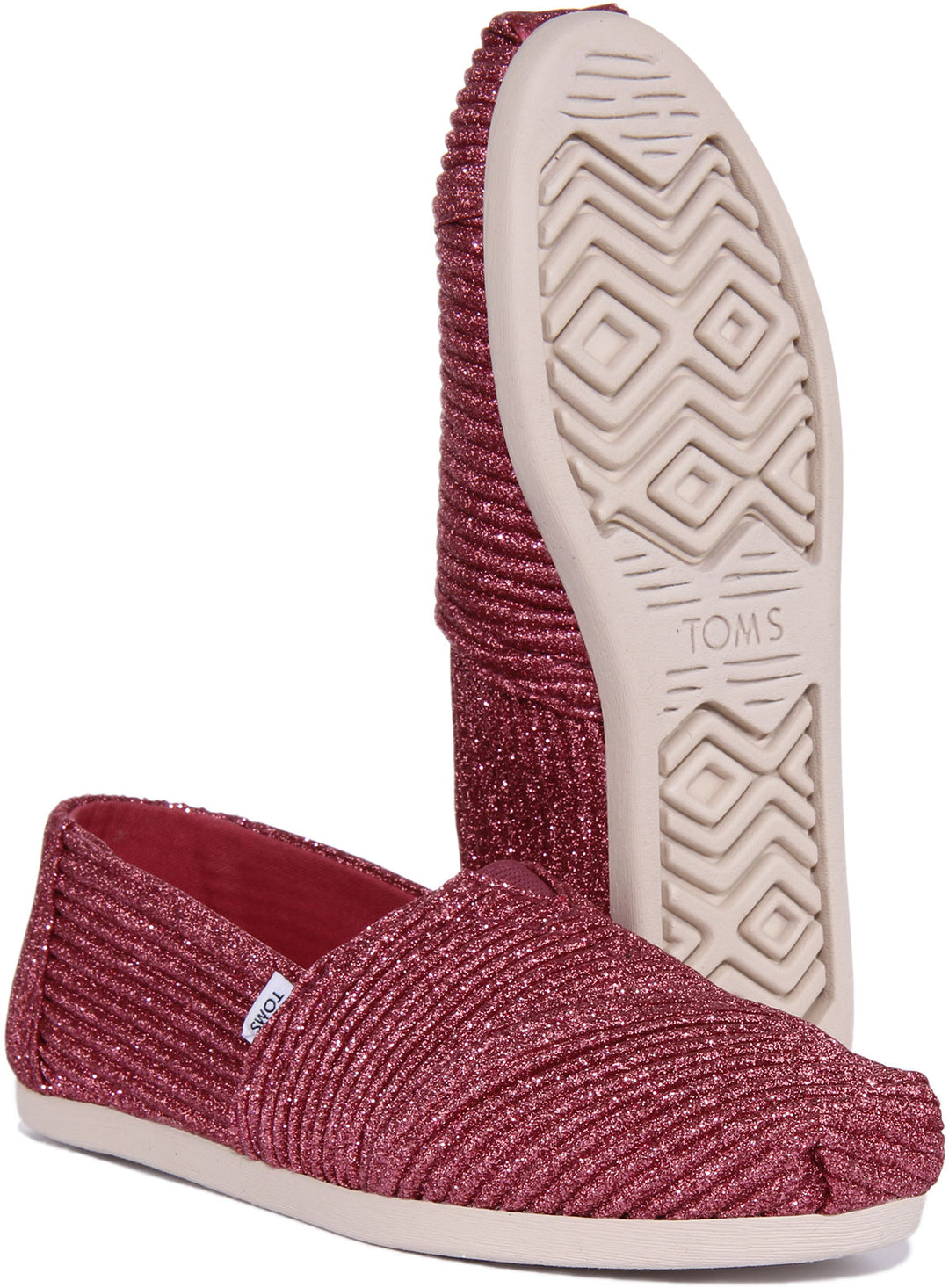 Alpargata Toms Pink Sparkle Toms Toms Alpargata Glimmer In Rose