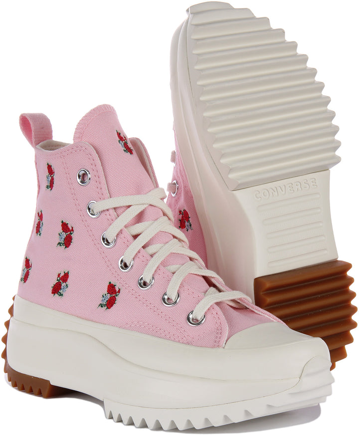 Converse Run Star Hike A05192C In Rose Hearts in Pink