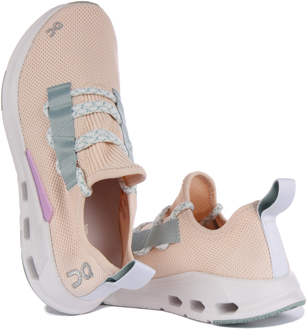 On Running Cloudeasy Scarpe da ginnastica allacciate a maglia intera da donna in rosa