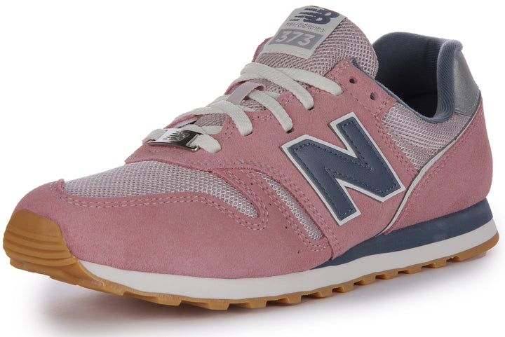 New Balance WL373OC2 Scarpe da ginnastica allacciate in camoscio e rete da donna in rosa