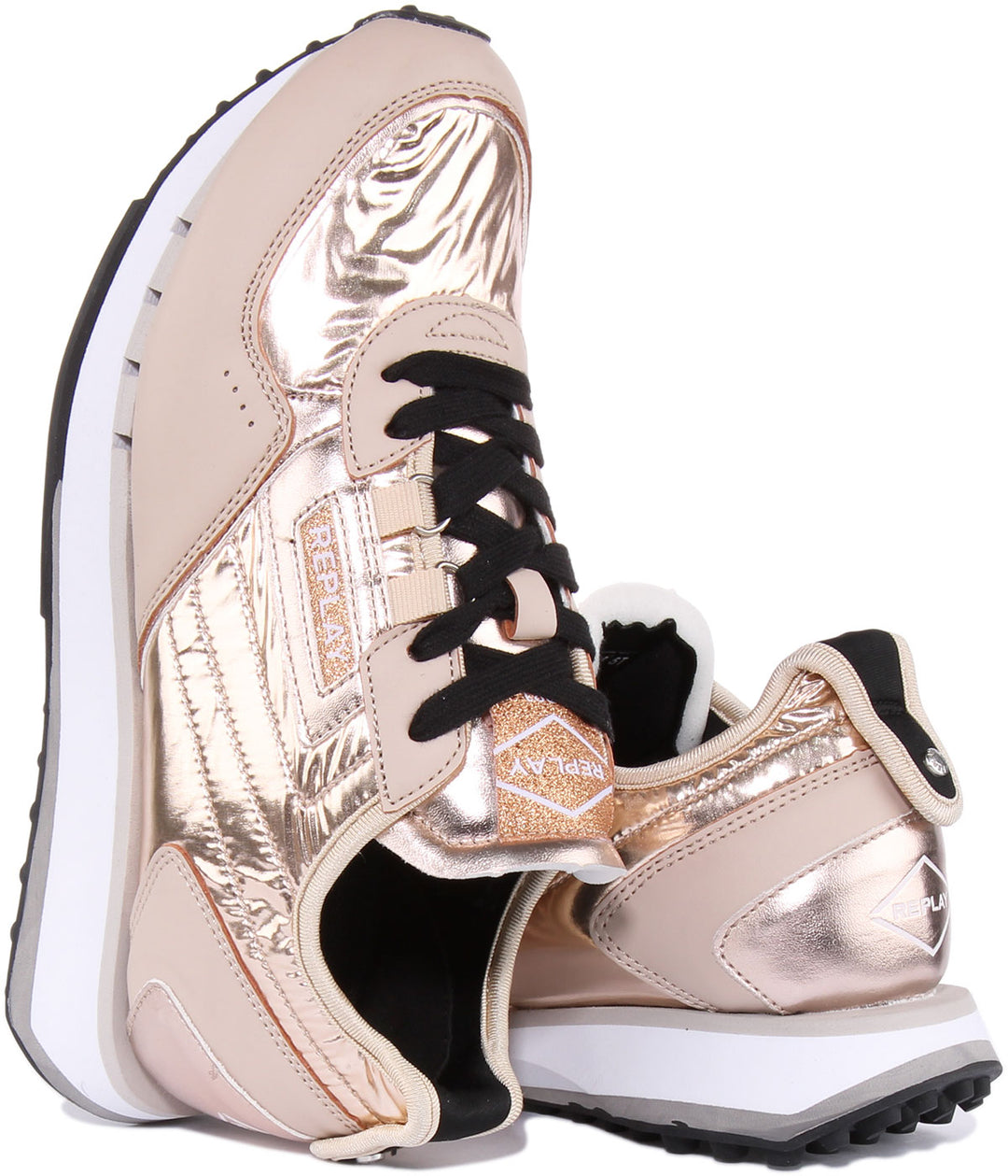 REPLAY, Rose gold Women's Sneakers