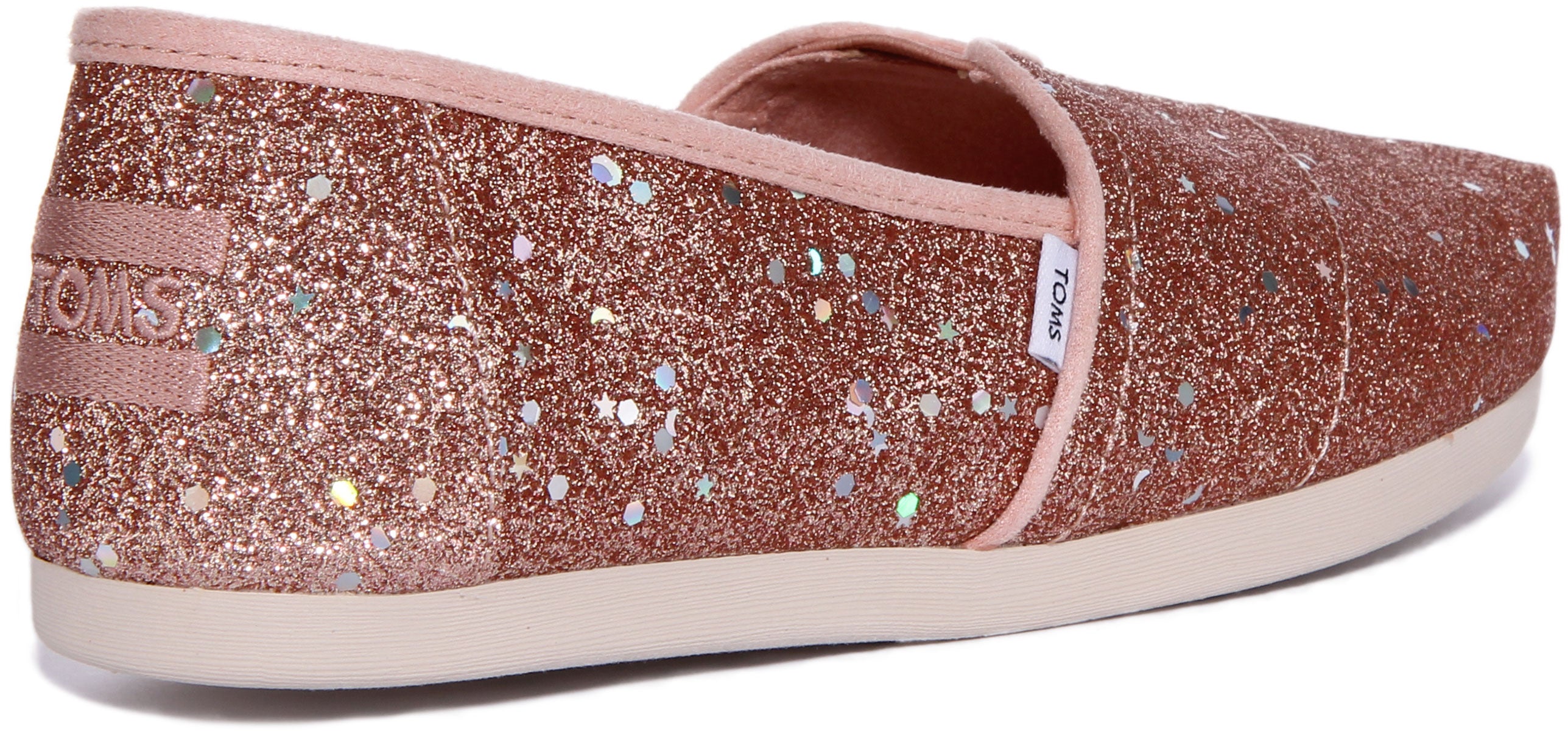 Toms red glitter on sale shoes