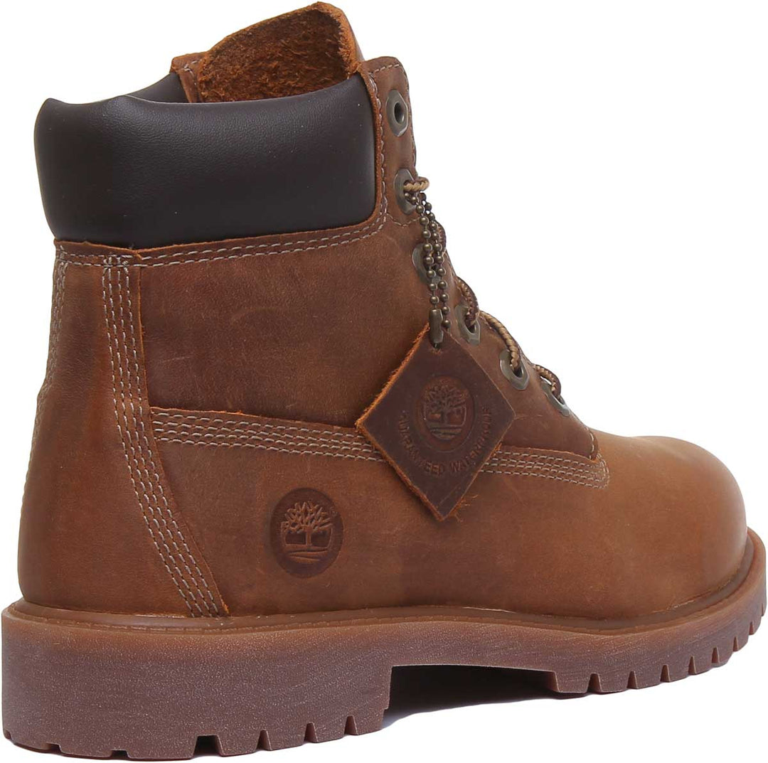 Timberland 80904 Waterproof 6 Inch Boot In Rust For Youth