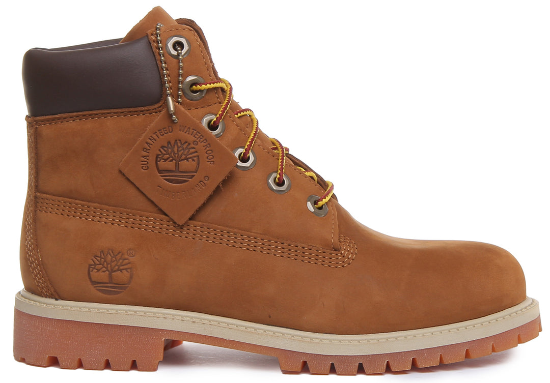 Timberland 6 Inch Ankle Boots In Rust For Youth