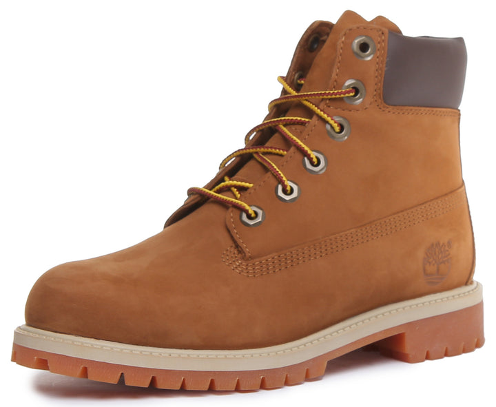 Timberland 6 Inch Ankle Boots In Rust For Youth