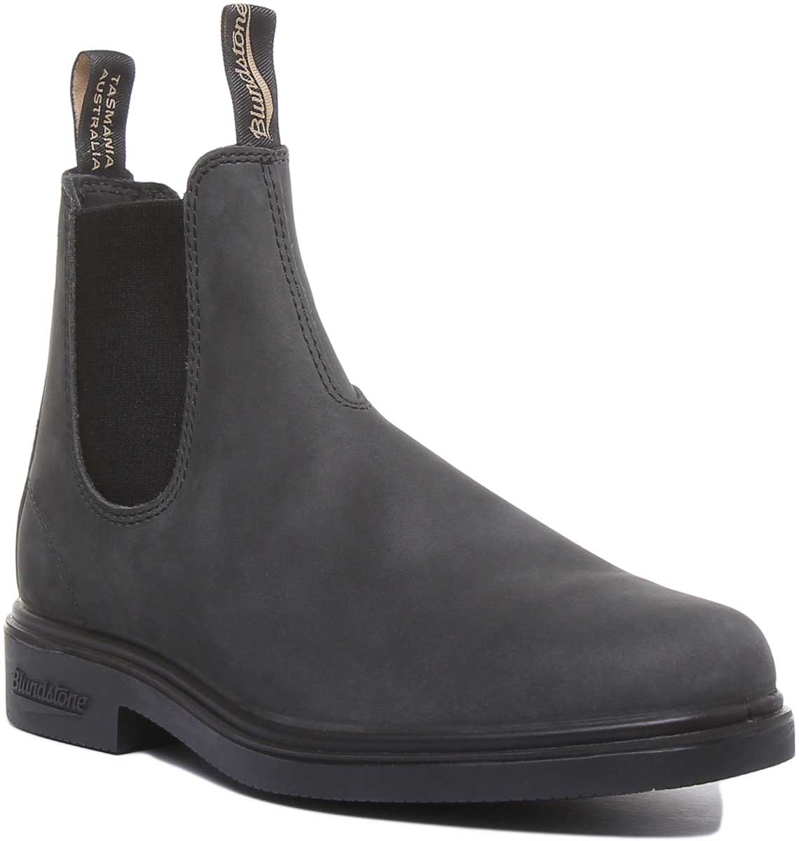 Blundstone 1308 Stivali Chelsea in pelle elastica da donna in nero rustico