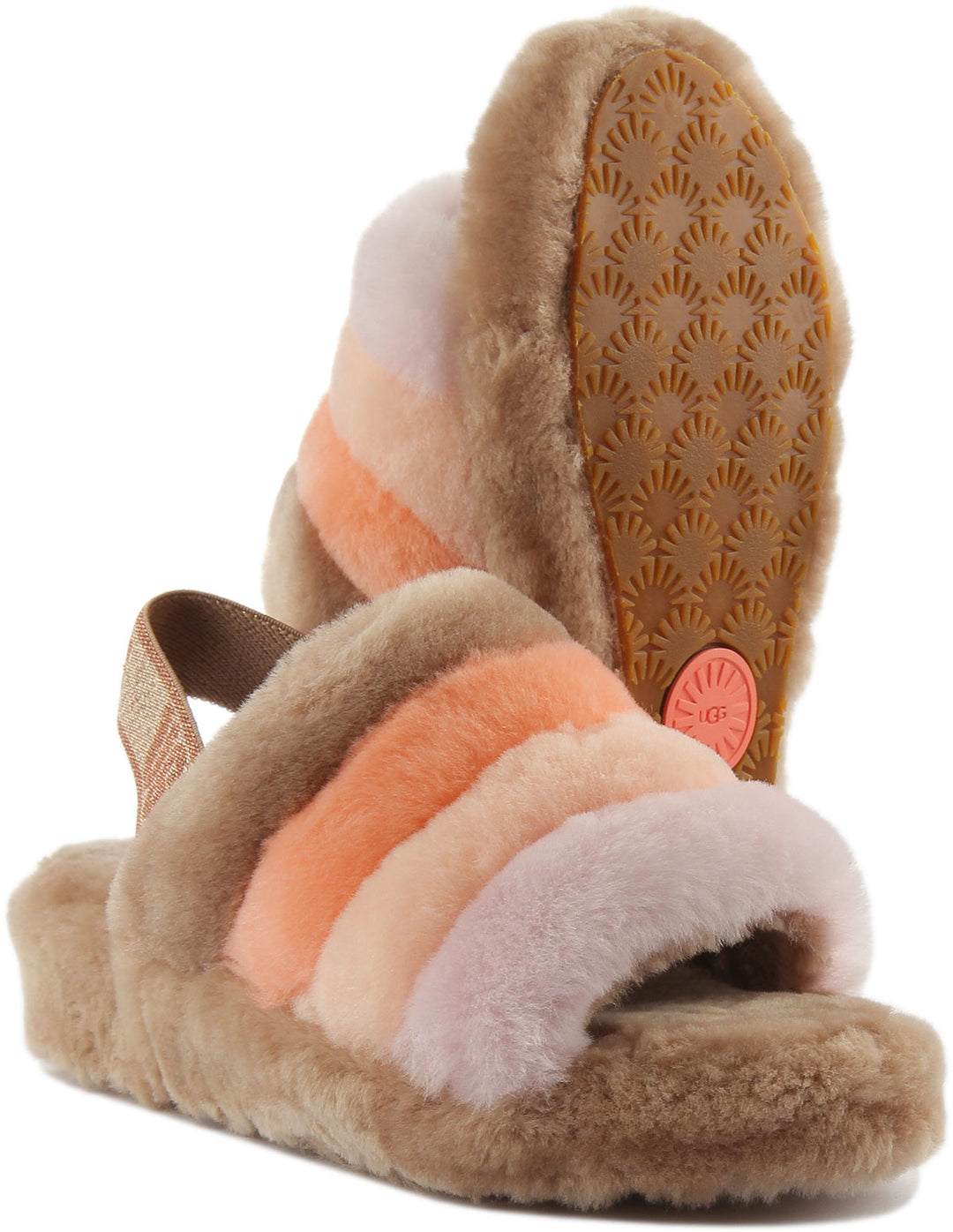Ugg Slippers Ugg Fluff Yeah Genuine Shearling Slingback Sandal Ugg