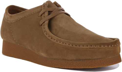 Clarks Originals Wallabee Evo Bottes en daim à lacets pour hommes en sable