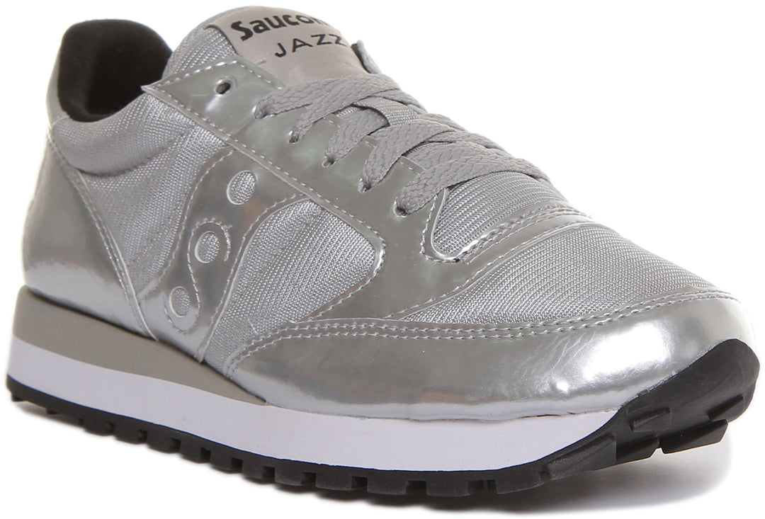 Leather Saucony Retro Womens Saucony Jazz Original Silver