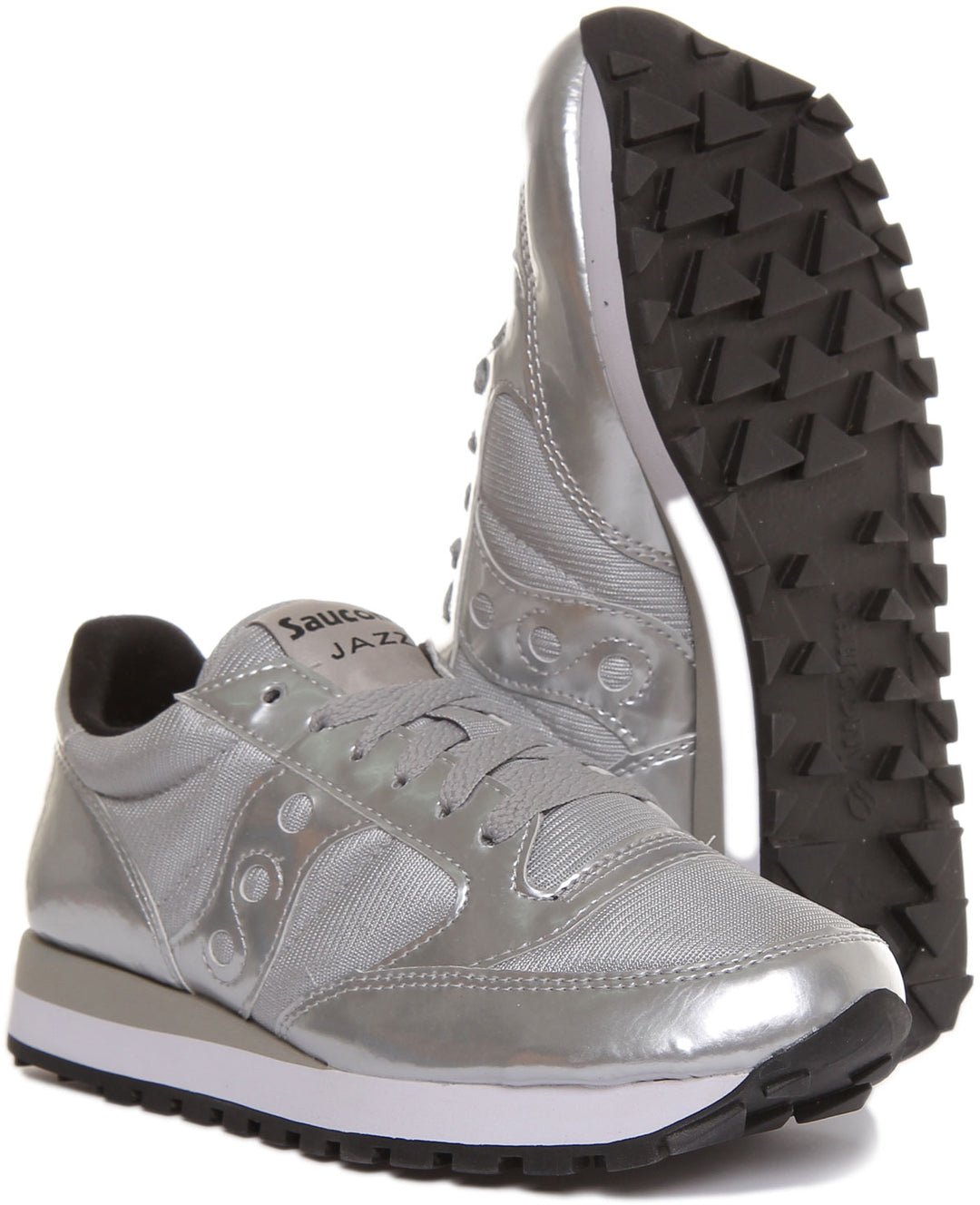 Saucony Jazz Original Silver Trainers For Women Lightweight