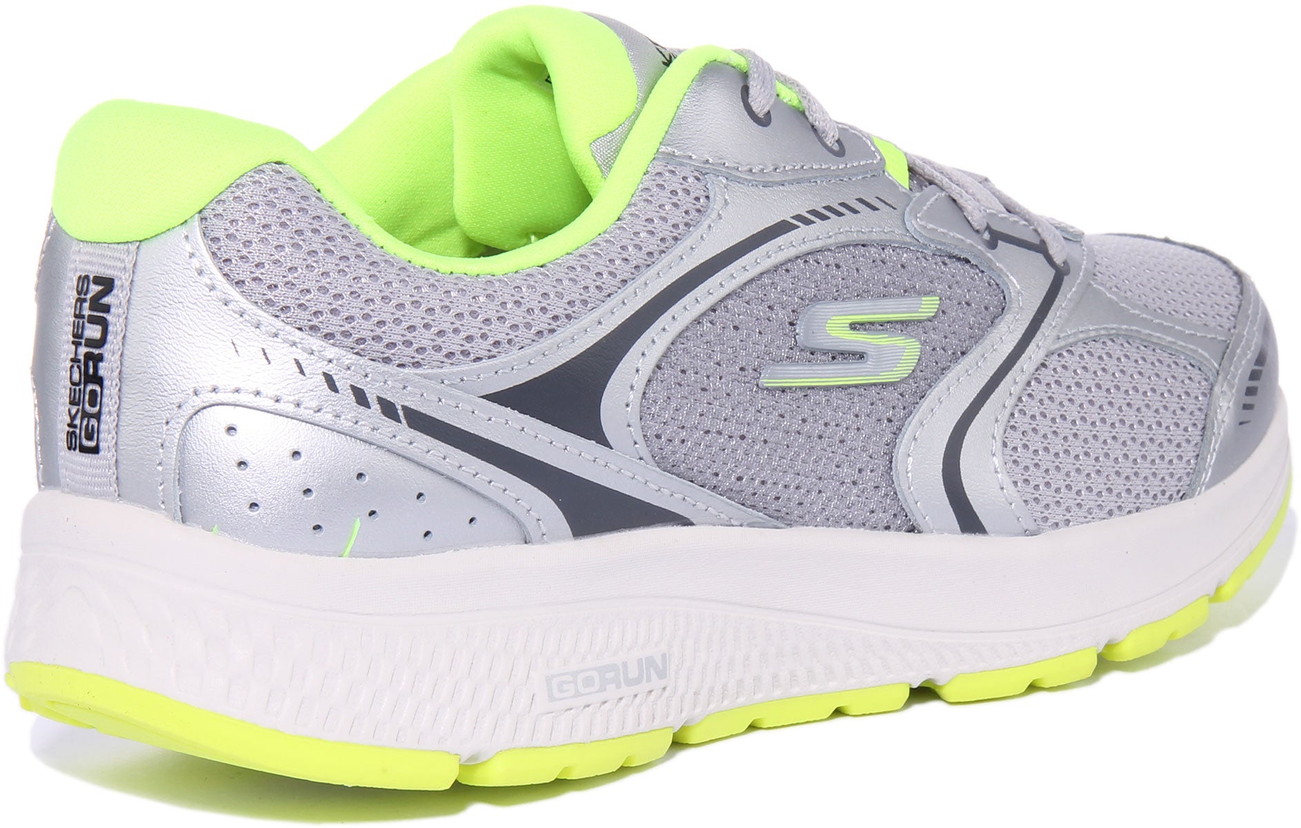 Skechers Go Run ConsistentChandra Zapatillas de running con cordones para mujer en plata