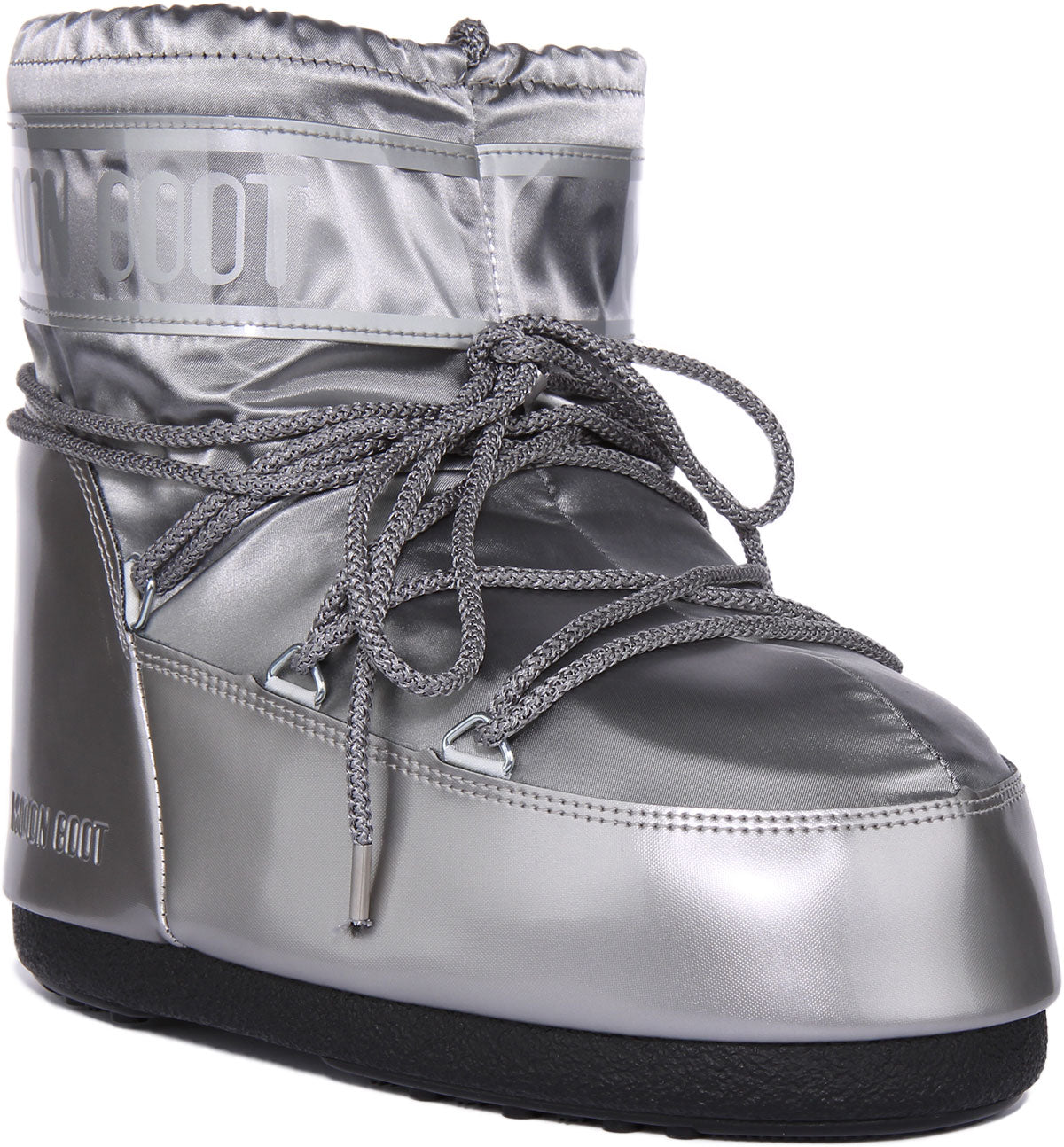 Moon Boot Icon Low In Silver For Women Short Snow Boots 4feetshoes