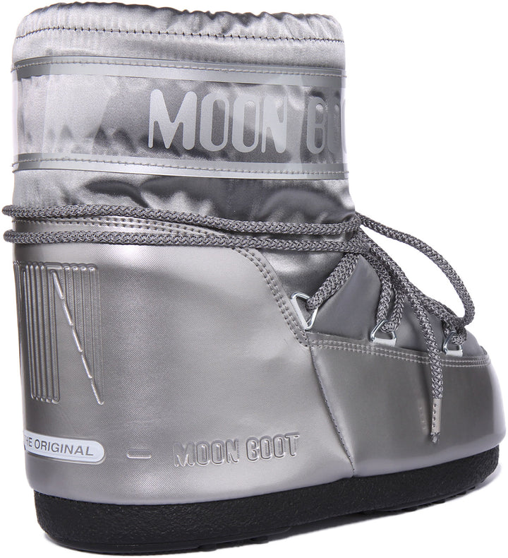 Moon Boot Icon Low In Silver For Women