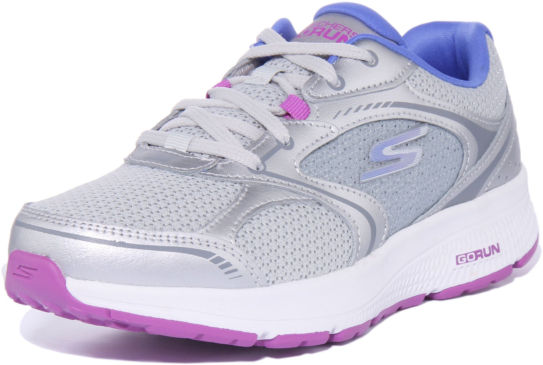 Skechers go run store 6 mujer plata