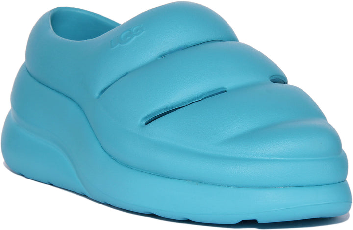 Ugg Sport Yeah Zueco moldeado para mujer en azul cielo