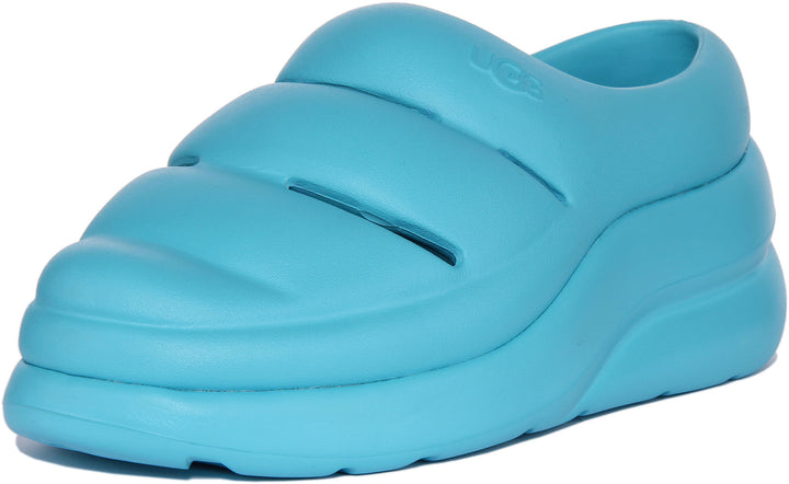 Ugg Sport Yeah Zueco moldeado para mujer en azul cielo