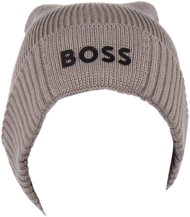 Boss Asic Bonnet en coton pour hommes en pierre