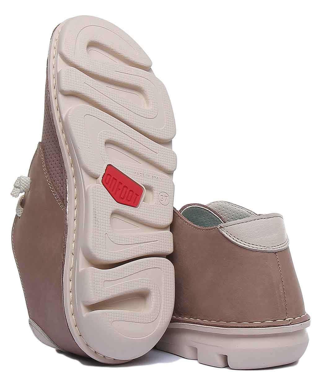 On Foot Safari Zapatos de piel con cordones para mujer en topp