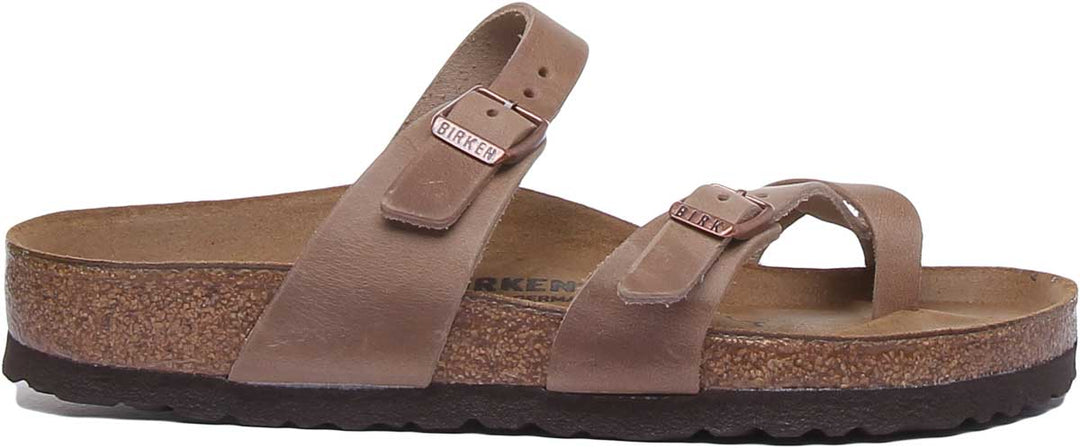 birkenstock mayari oiled leather tobacco New w/o Box Brown Regular - Select Size The Birkenstock Mayari thong sandal is a distinctive Tobacco Oiled Birkenstock Mayari Tobacco