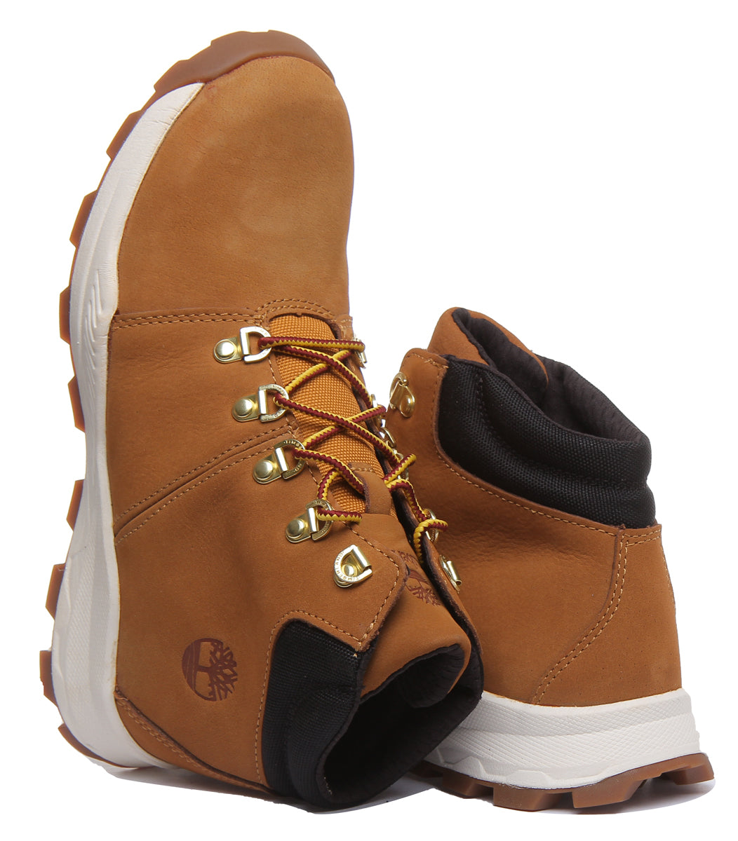 Timberland A28J2 Brooklyn Low Hiker Boot In Wheat For Youth