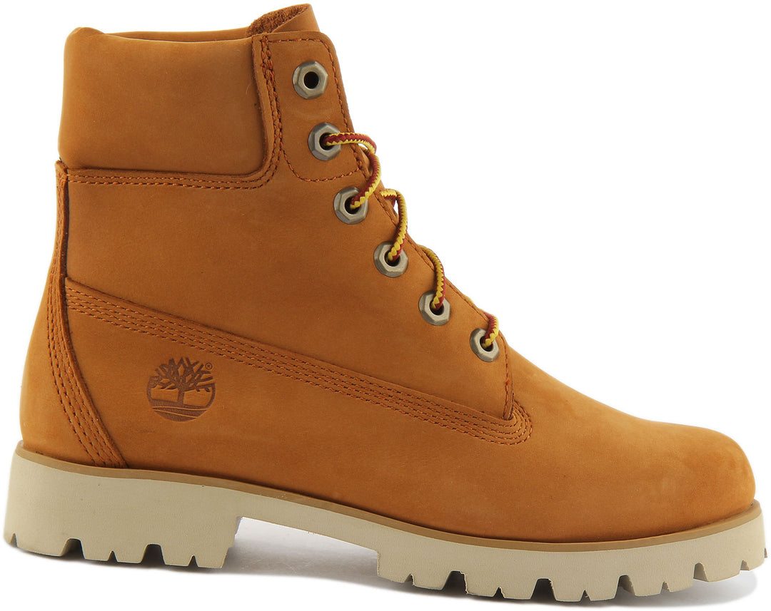 Timberland Heritage Frauen 6ch Schnürung Leder Stiefelette Weizen