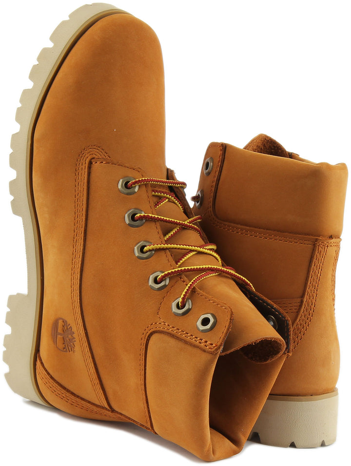 Timberland Heritage Frauen 6ch Schnürung Leder Stiefelette Weizen