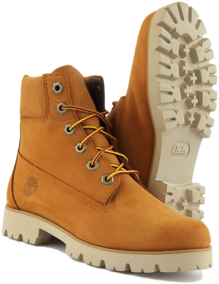 Timberland Heritage Frauen 6ch Schnürung Leder Stiefelette Weizen