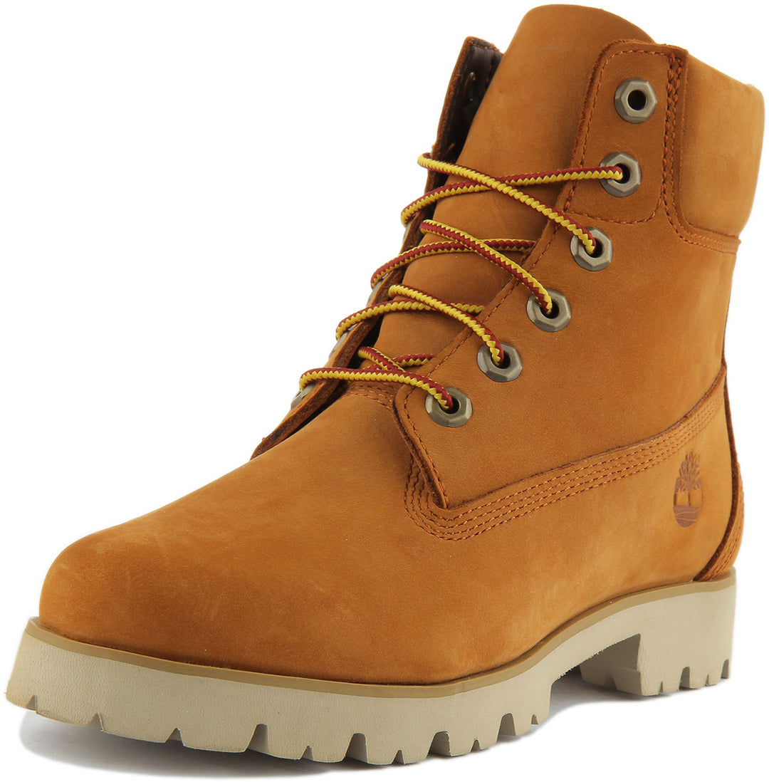 Timberland Heritage Frauen 6ch Schnürung Leder Stiefelette Weizen