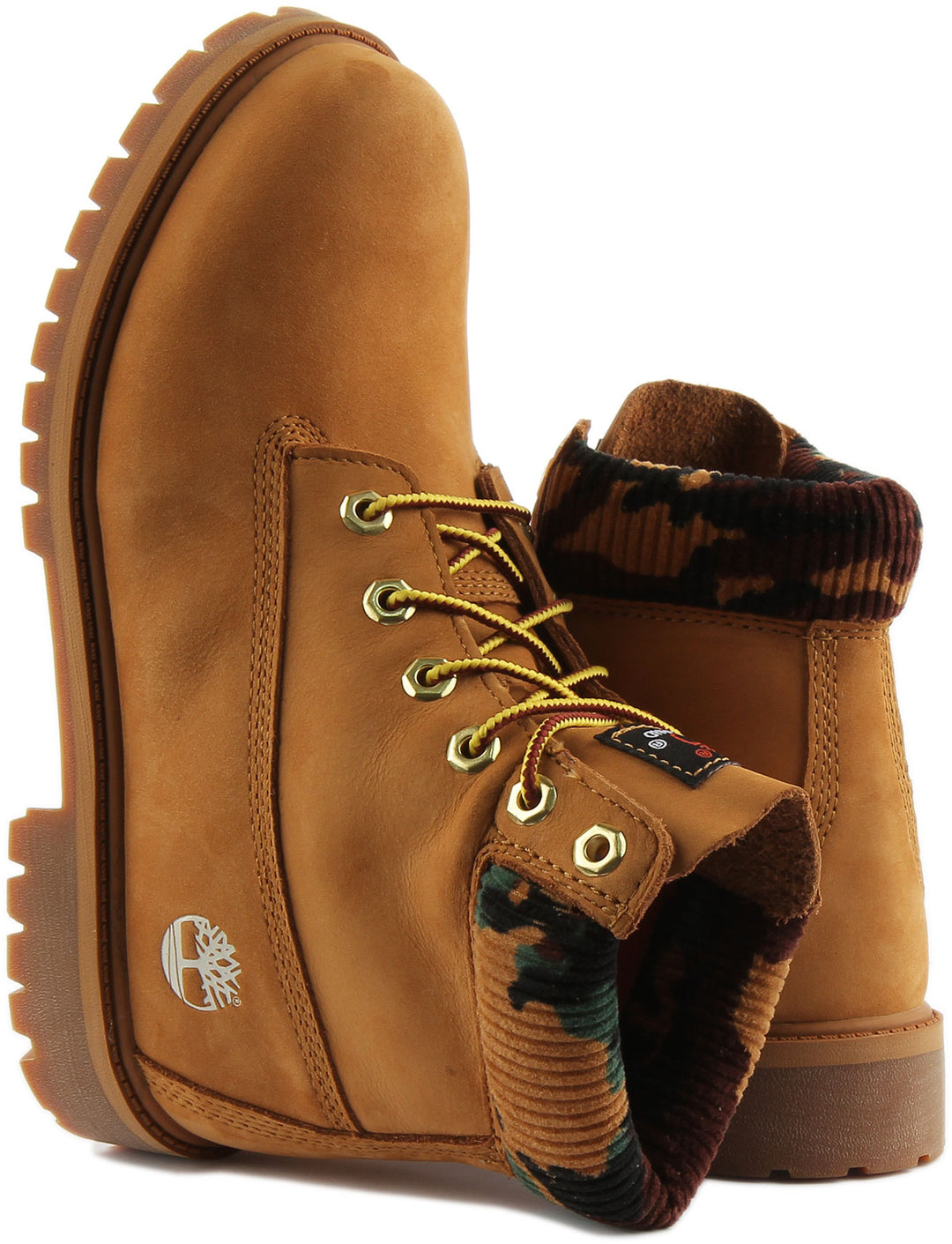 Timberland 6 inch A2Fq3 In Wheat Camo For Junior