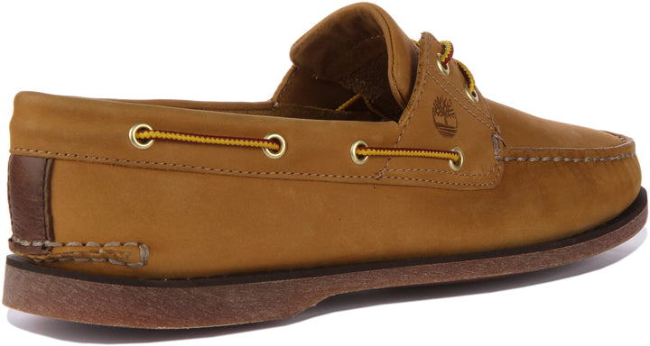 Timberland A5X8W Classic Boat Shoes In Wheat For Men