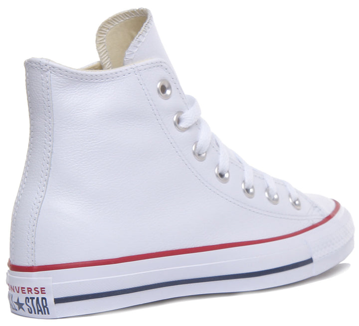 Converse CT AS klassische, legere Schnür Ledersneakers Weiß