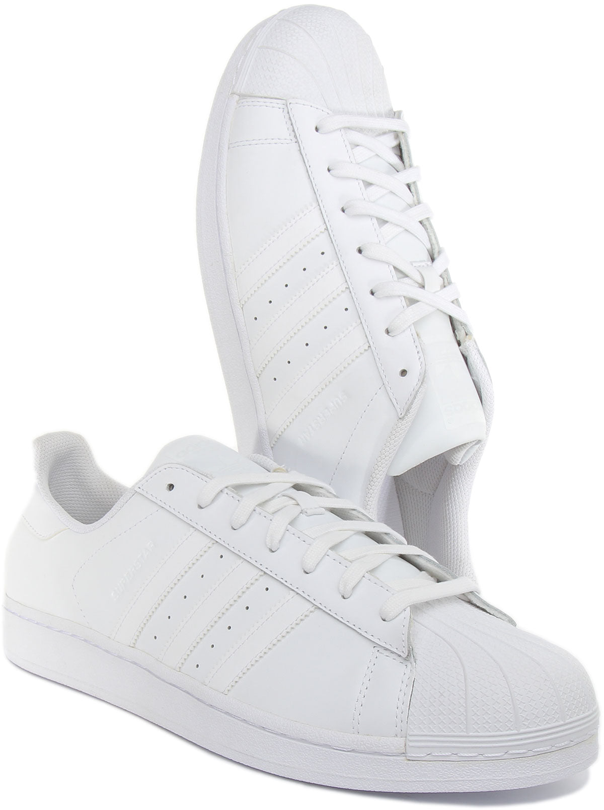 Men's adidas white superstar foundation clearance trainers