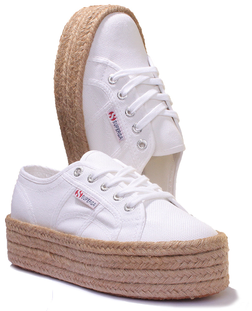 Superga hot sale cotropew white