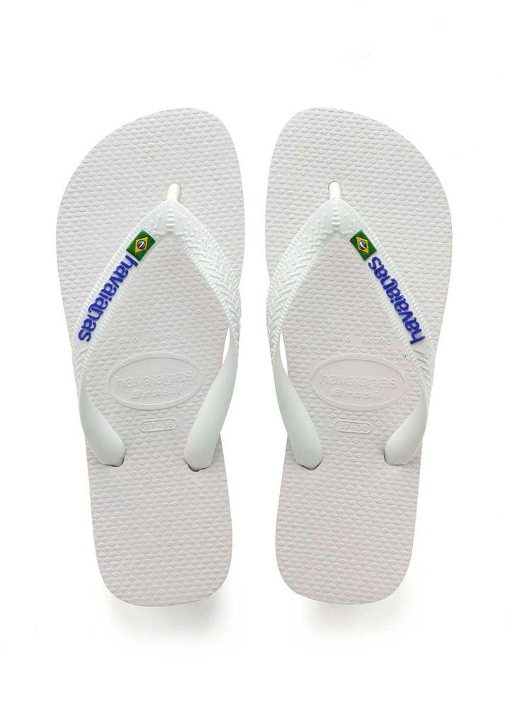 Havaianas Brasil Logo Unisex Flip Flop Sandale In Blau