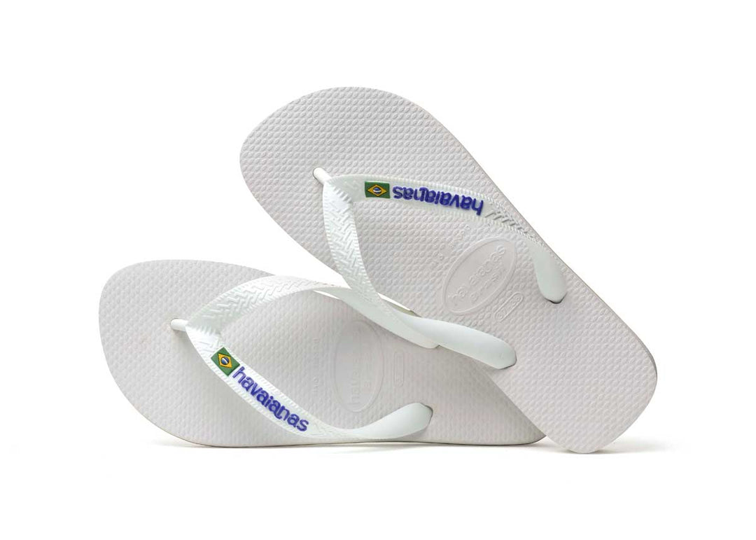 Havaianas Brasil Logo Unisex Flip Flop Sandale In Blau