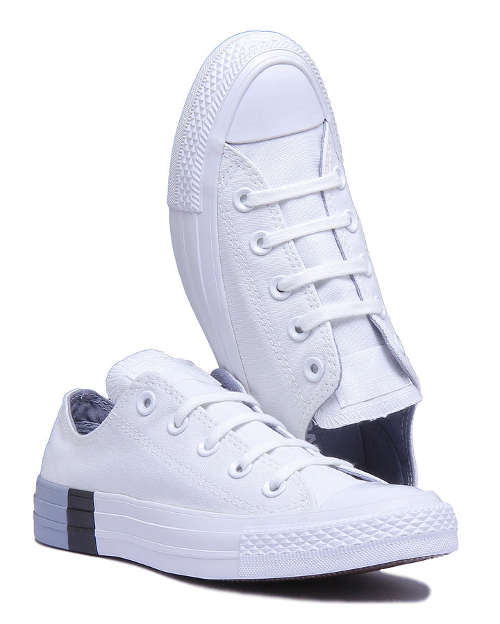 Converse 159522C CT All Star Tri Block Low Trainer In White For Women