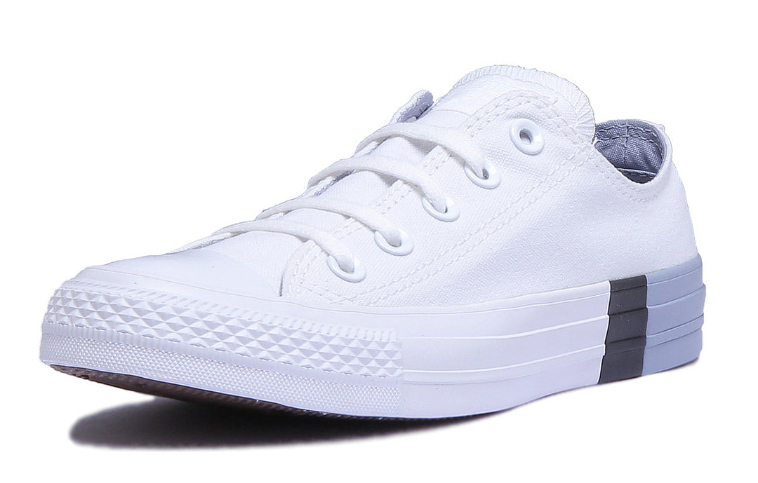Converse 159522C CT All Star Tri Block Low Trainer In White For Women