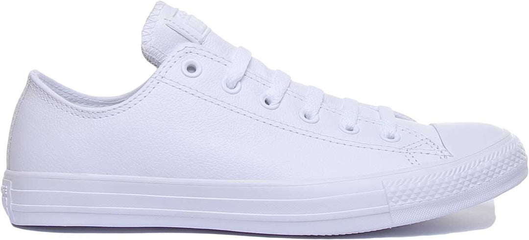 Converse 136823 CT Low Leather Trainer In White For Women