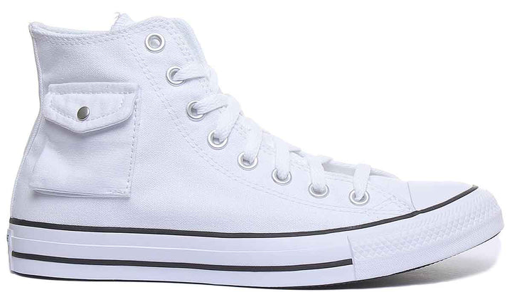 Converse 167045C CT All Star Hi Pocket Trainer In White For Men